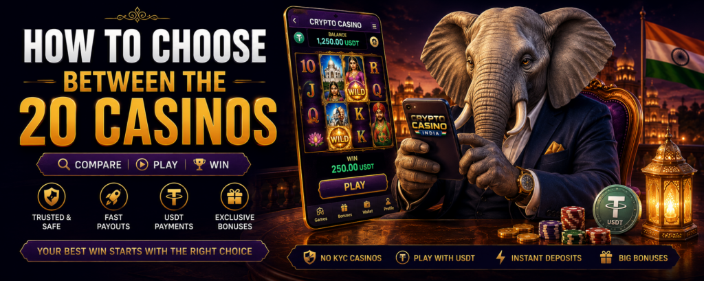 Comparing eight crypto casinos: a USDT casino app open on a phone